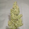 Close-up view of the cannabis strain "Auto Colorado Cookies" showcasing its dense structure and trichome-covered buds.